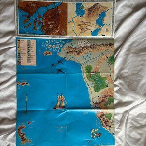 1996 TSR Game Map - Vintage